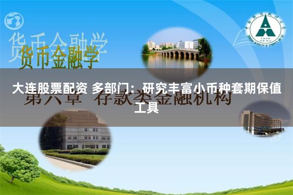 大连股票配资 多部门：研究丰富小币种套期保值工具